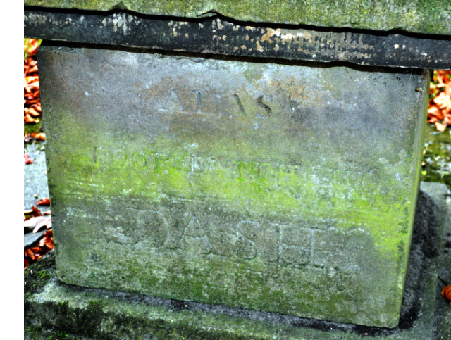 Monument south of Bispham Hall